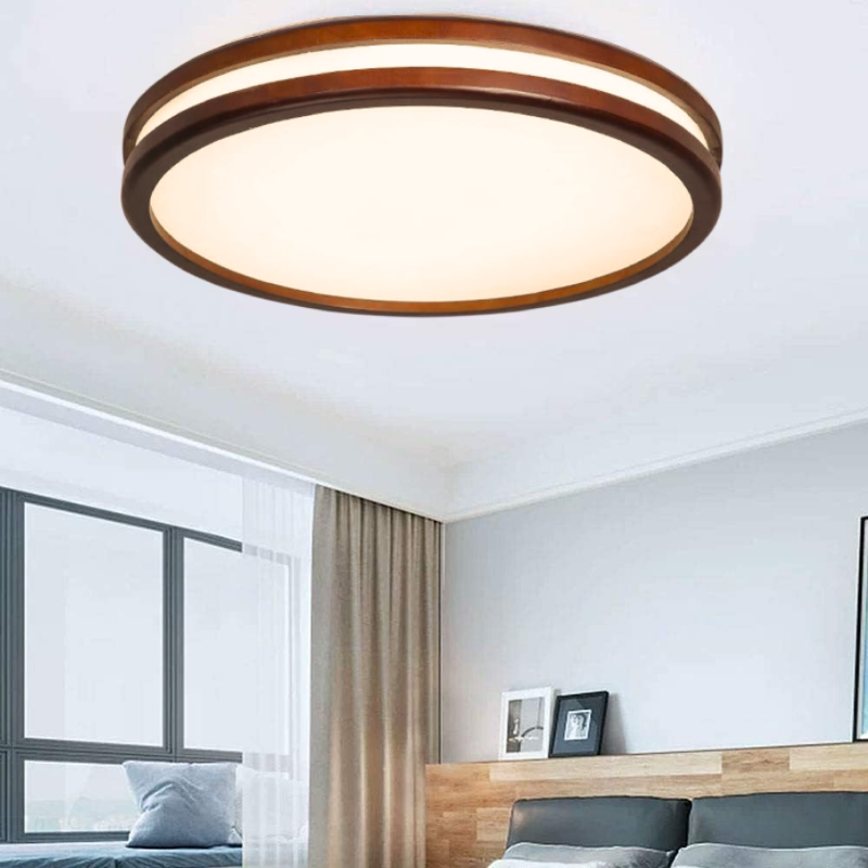 Lampara Redonda 48W 400Mm Saiph Mdf Oscura 3000-4000-6000K C/Control- Copiar