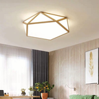 Lampara Pentagono 36W 300Mm Saiph Mdf Clara 3000-4000-6000K C/Control