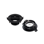 Foco Embutido Porta Gu10 Retraido Gu10 Negro Con Malla