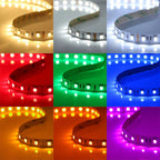 Cinta 24V 5050 14W/M Ip20 60LED/Mt RGB Con Adhesivo 5 Metros