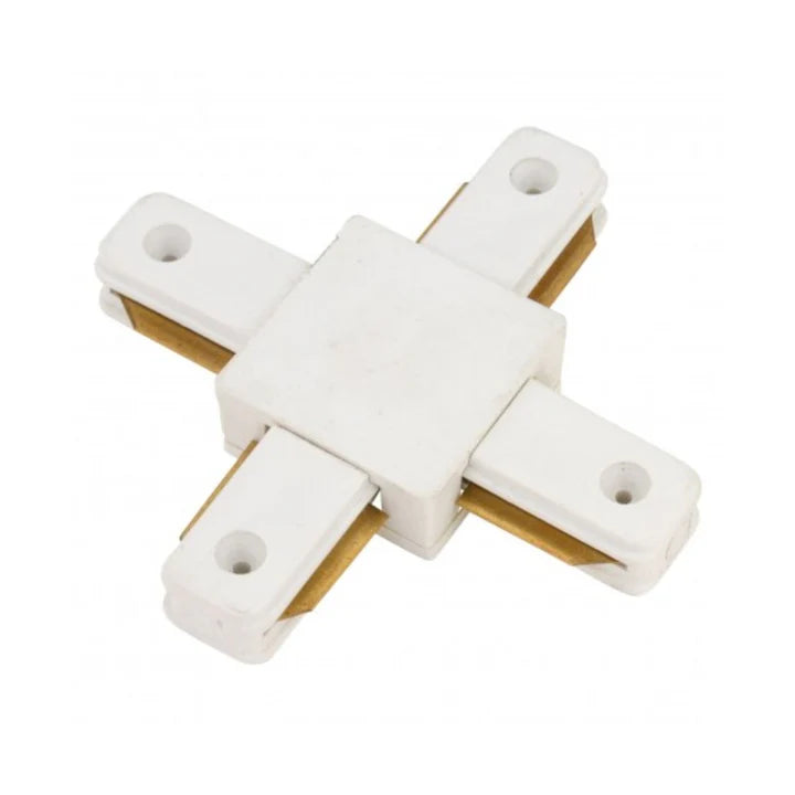 Conector Blanco Modelo X Para Riel Monofasico