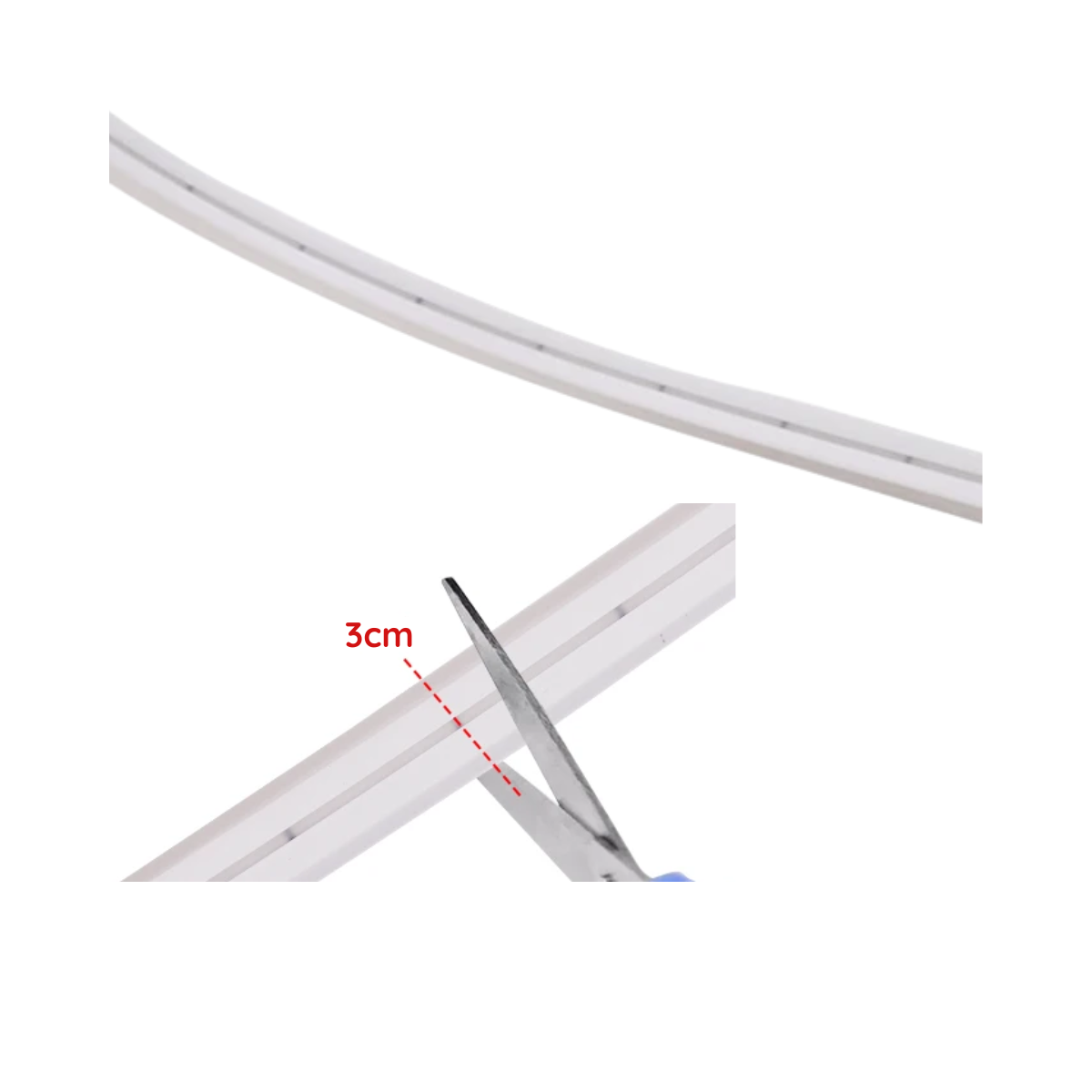 Cinta Neon 12V RGB Simple Interior Exterior Corte Cada 3Cm