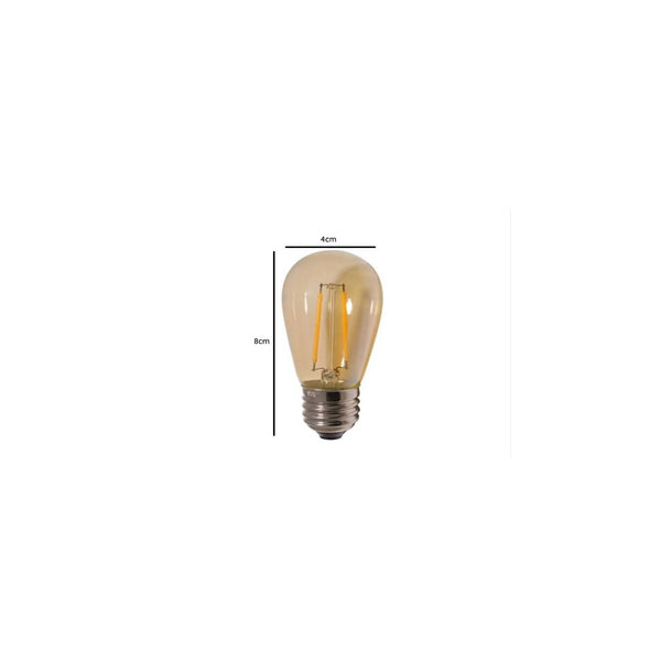 Ampolleta E27 LED St14 Filamento 2W 2700K