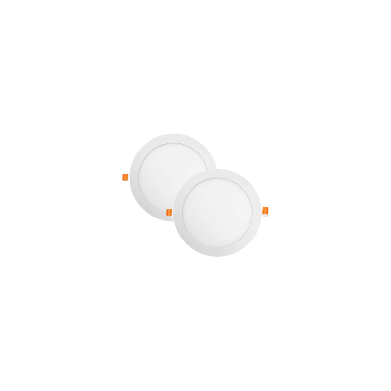 Pack 2 Panel Embutido Redondo 6W Neutro 4000K